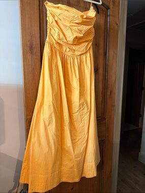 Pistola Yellow Strapless Maxi Dress - Elegant Summer Style